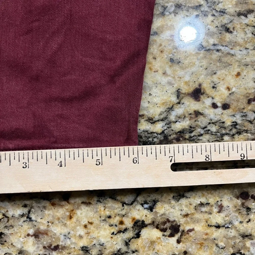 Ava & Viv Womens 18W Burgundy Skinny Jeans Maroon Stretch Twill Pants